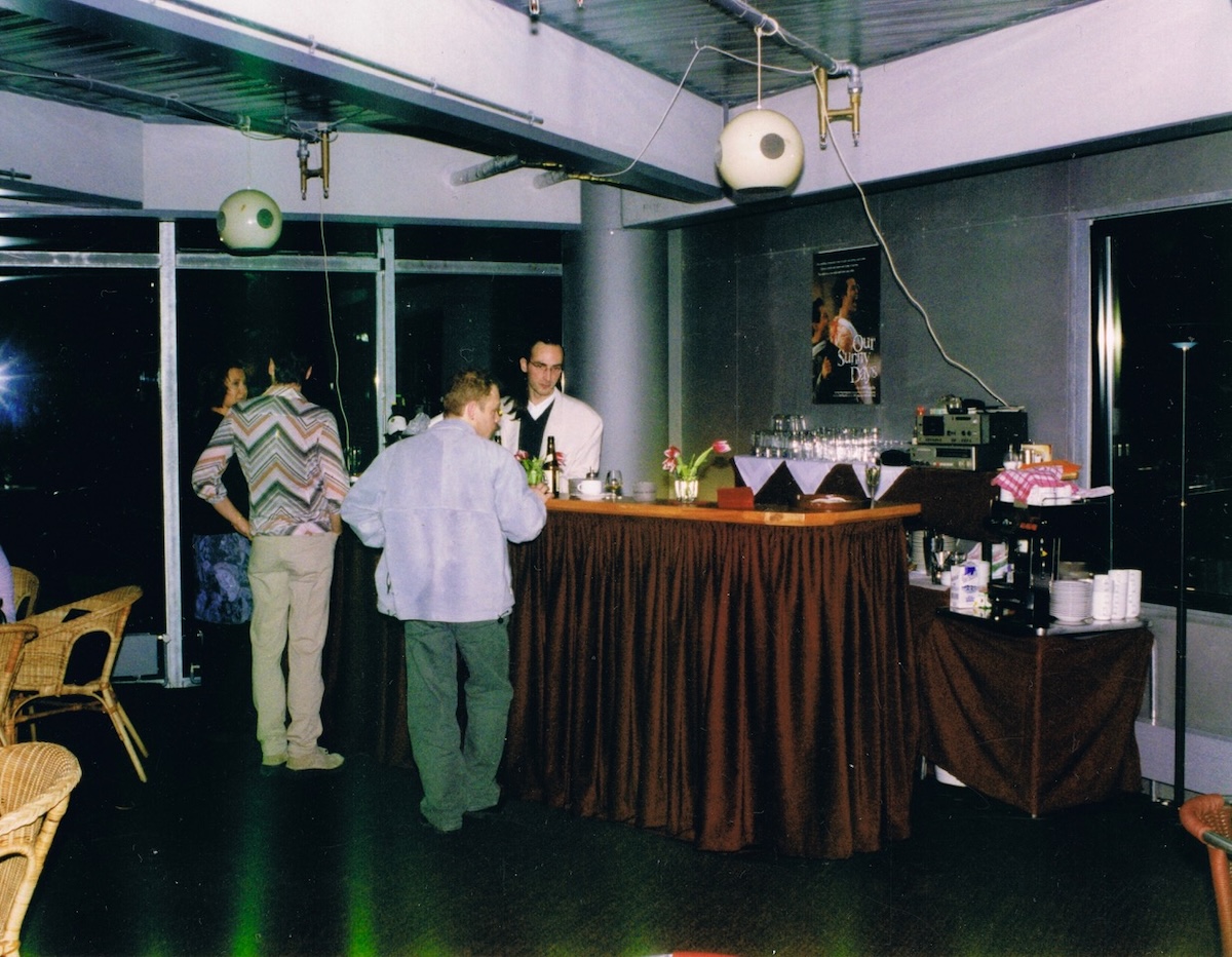 Mobile Cocktailbar bei der ersten Veranstaltung (Die allererste Veranstaltung)