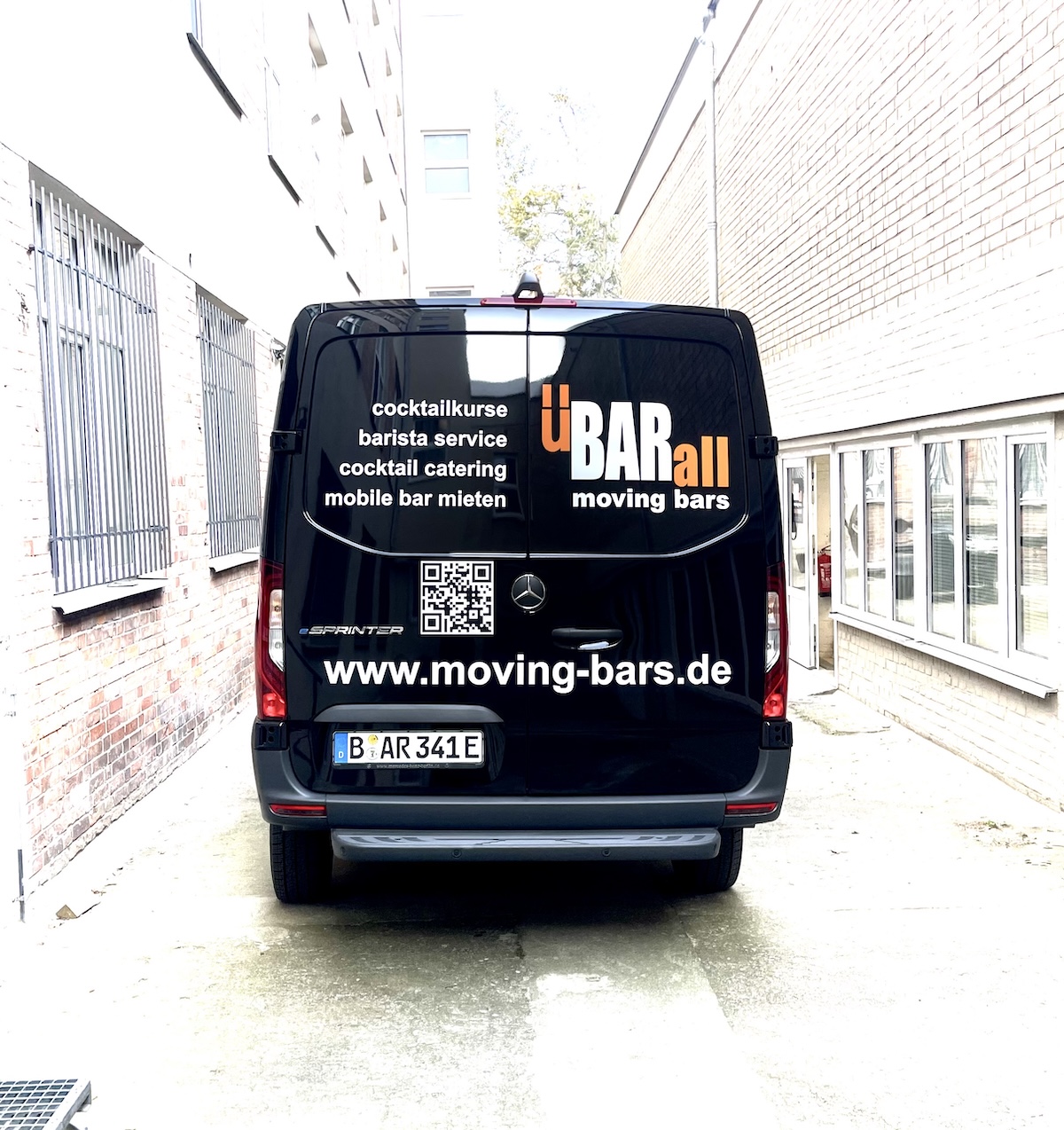 moving bars eSprinter – nachhaltige Mobilität im Cocktail Catering